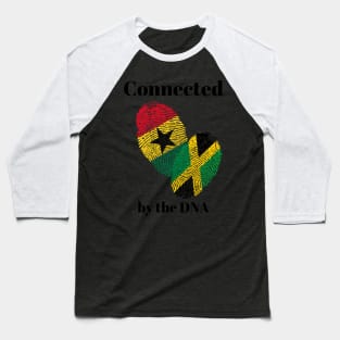 Ghana Jamaica DNA Connection Baseball T-Shirt